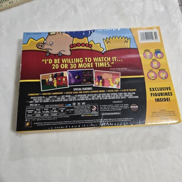 2007 Simpsons Movie Collectors DVD 2 Pack Set Exclusive Figures New Sealed Rare - Picture 2 of 5
